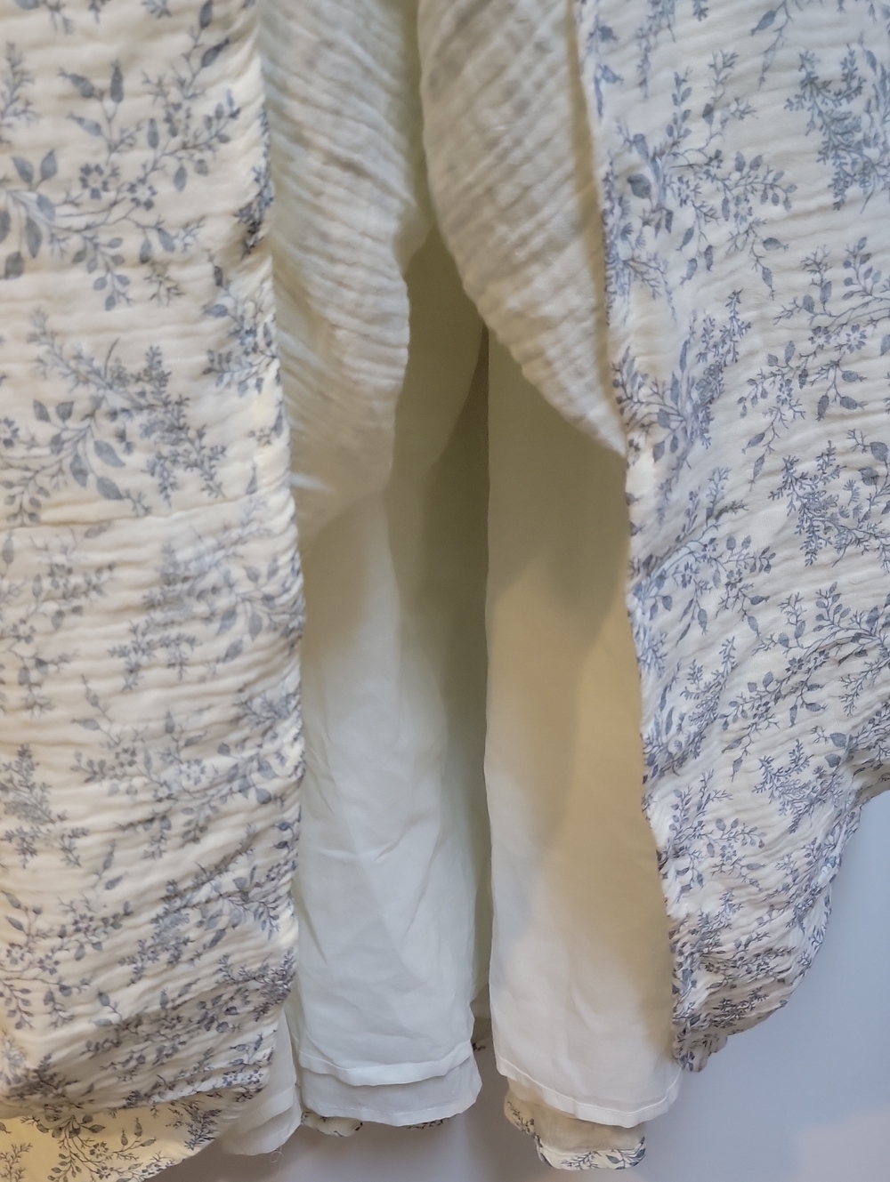 Livvy Smocked Floral Maxi Dress in Blue Foliage - Bump Friendly - Picture 8 of 11